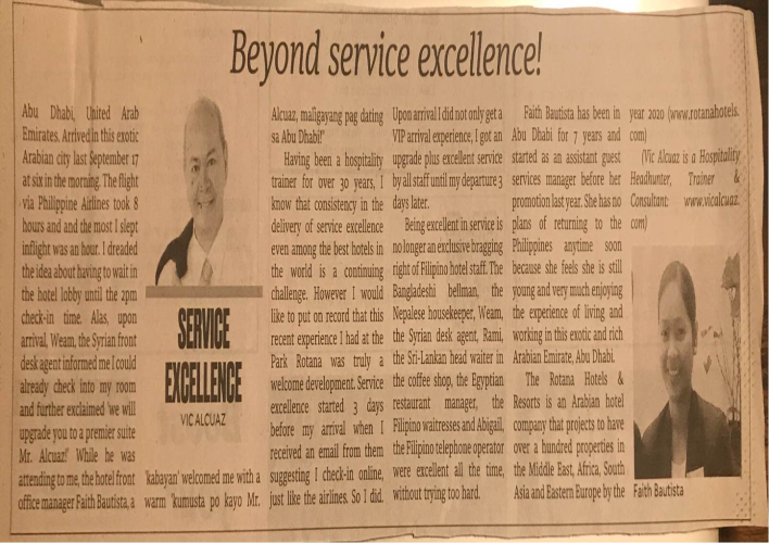 Beyond Service Excellence!